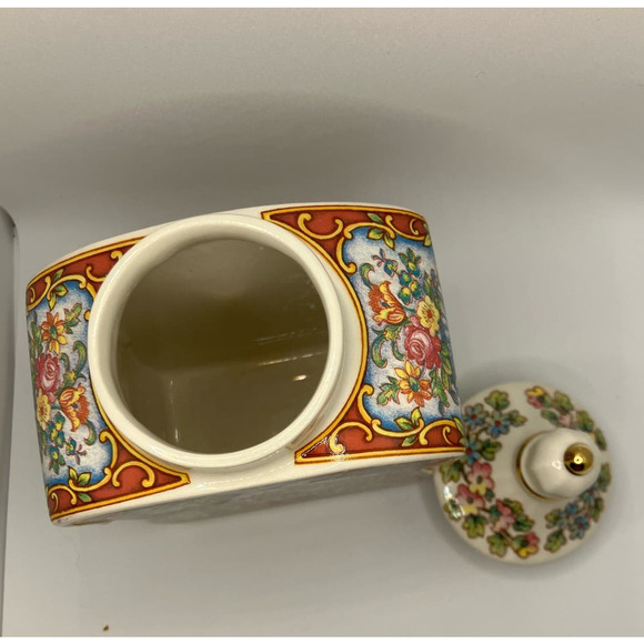 Sadler, The World of Tea Collection, Made in England, Biscuit Barrel Caddy - Picture 5 of 12